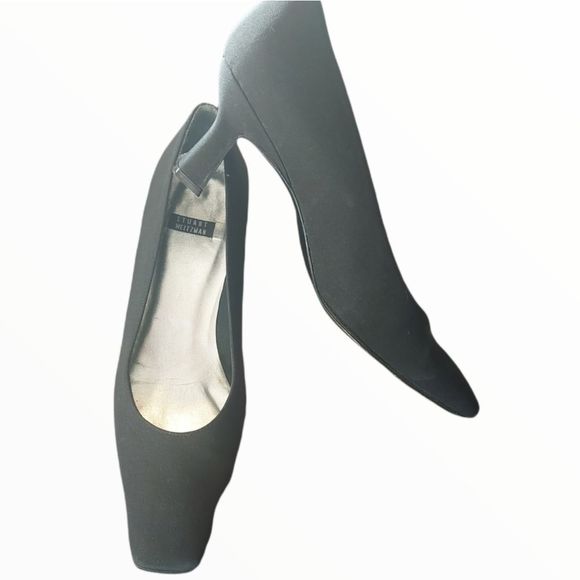 STUART Weitzman Vintage Black Witch Core Square toe Heels 🧙♀️ - Picture 3 of 13